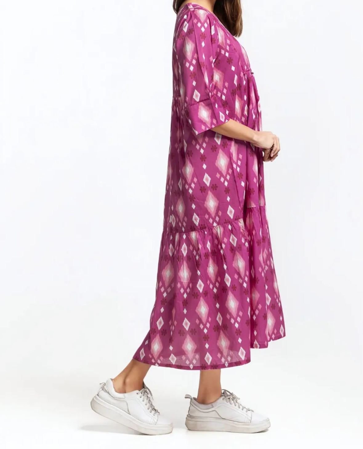 Round Neck Maxi Dress